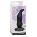 Чёрная анальная пробка Waved Anal Plug Black - 11 см.