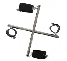 Крестоообразная распорка с манжетами для рук и ног HOG TIE CROSS BAR