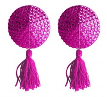 Розовые круглые пестисы Nipple Tassels Round