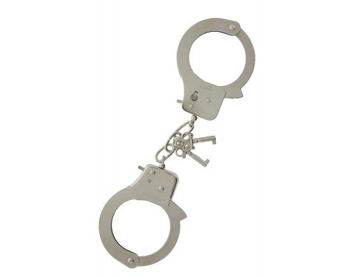 Металлические наручники с ключиками LARGE METAL HANDCUFFS WITH KEYS