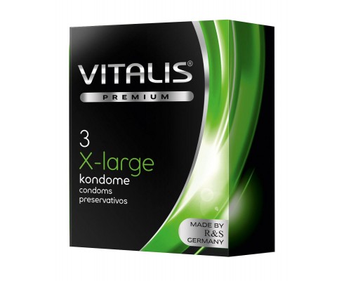 Презервативы увеличенного размера VITALIS PREMIUM x-large - 3 шт.