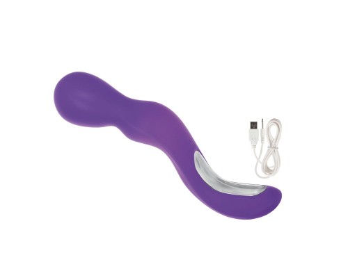 Фиолетовый вибромассажер Lover s Wand - 22,75 см.