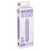 Фиолетовый ребристый мини-вибратор NEON WICKED WAND PURPLE - 11,4 см.