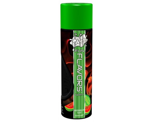 Разогревающий лубрикант Fun Flavors 4-in-1 Watermelon Blast с ароматом арбуза - 316 мл.