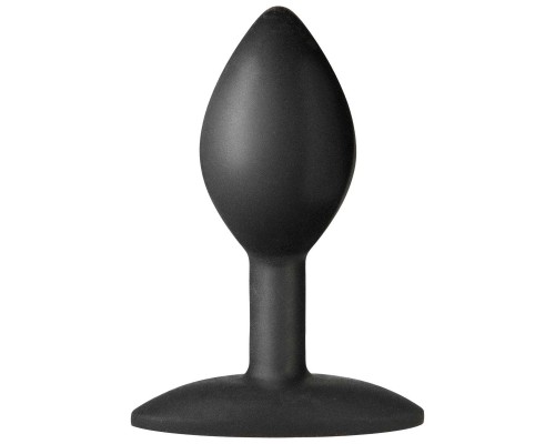 Черная анальная пробка Platinum Premium Silicone - The Minis Spade Small - Black S