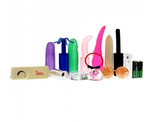 Яркий вибронабор SEX TOY KIT MULTI COLORS