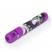 Фиолетовый вибратор с принтом CLASSIC VIBRATOR PURPLE SNAKE WOMAN - 18,4 см.