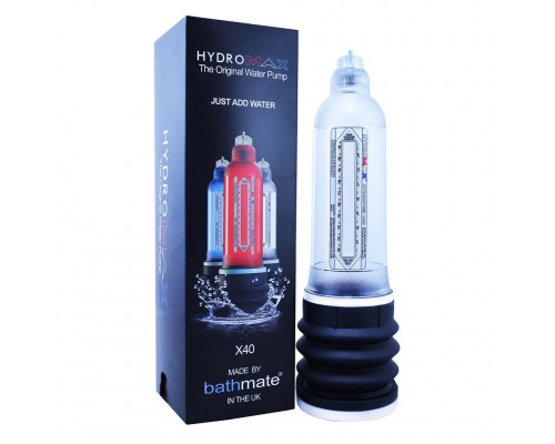 Прозрачная гидропомпа Bathmate Hydromax X40 Crystal Clear