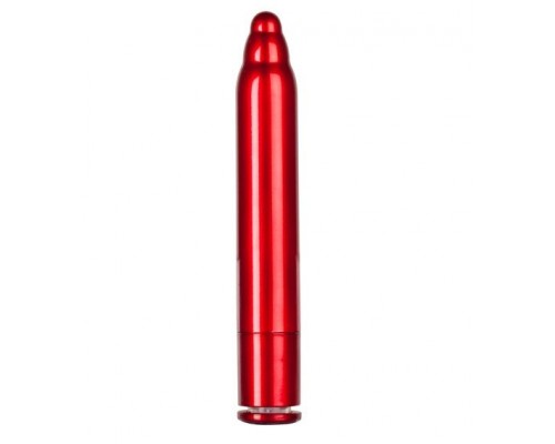 Красный вибратор METALLIX FIGURADO BULBED VIBRATOR - 11,5 см.