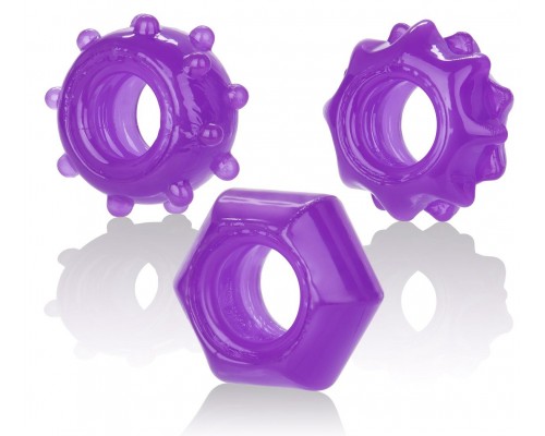 Набор из 3 колец на пенис Reversible Ring Set