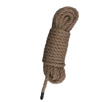 Коричневая веревка для бондажа Hemp Rope - 10 м.