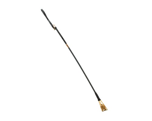 Чёрный с золотом стек Riding Crop - 67 см.