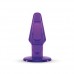 Фиолетовый анальный плаг большого размера JAMMY JELLY ANAL XL PLUG VIOLET - 14 см.