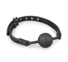 Черный кляп-шар Easytoys Ball Gag With Silicone Ball