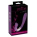 Перезаряжаемый вибратор с клиторальным стимулятором Javida Vibe with Clit Stimulator - 18,5 см.