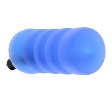 Голубой мастурбатор с вибрацией Zolo Backdoor Squeezable Vibrating Stroker