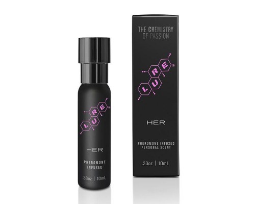 Женский спрей для тела с феромонами Lure Black Label For Her Pheromone Personal Scent - 10 мл.