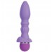 Фиолетовый вибромассажер для анальной стимуляции PURRFECT SILICONE ANAL VIBRATOR - 13 см.