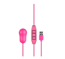 Розовый вибростимулятор с питанием от USB LET US-B 10 RHYTHMS BULLET LARGE PINK