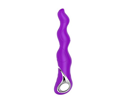 Фиолетовый изогнутый вибратор NAGHI NO.18 RECHARGEABLE 3 MOTOR VIBE - 15 см.