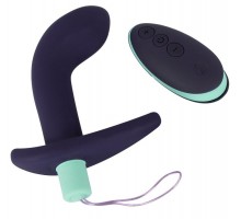 Темно-фиолетовый вибростимулятор простаты с пультом ДУ Remote Controlled Prostate Plug