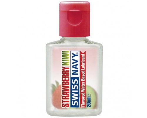 Лубрикант Swiss Navy Strawberry Kiwi Lube с ароматом клубники и киви - 20 мл.