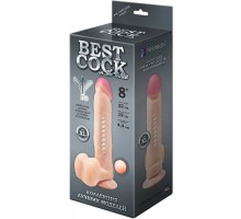 Телесный фаллоимитатор на присоске F F BEST COCK 8 - 22 см.