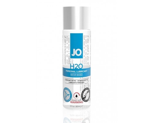 Возбуждающий лубрикант на водной основе JO Personal Lubricant H2O Warming - 60 мл.