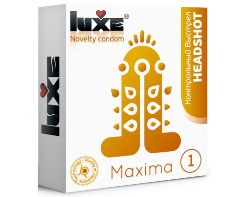 Презерватив Luxe Maxima WHITE  Контрольный Выстрел  - 1 шт.