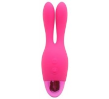 Розовый вибратор INDULGENCE Rechargeable Dream Bunny - 15 см.