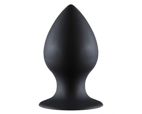 Чёрная анальная пробка Thick Anal Plug Large - 11,5 см.