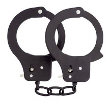 Чёрные наручники из листового металла BONDX METAL CUFFS BLACK