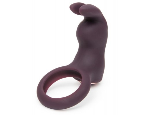 Фиолетовое эрекционное виброкольцо Lost in Each Other Rechargeable Rabbit Love Ring