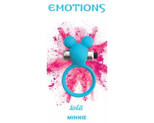 Голубое эрекционное виброколечко Emotions Minnie Breeze