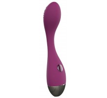 Фиолетовый вибромассажер G-Spot Evelyn - 15,1 см.