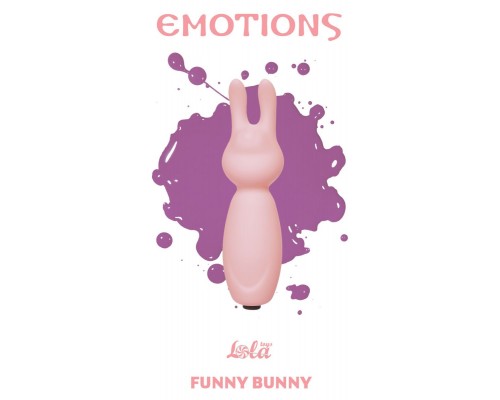 Розовый мини-вибратор с ушками Emotions Funny Bunny Light pink