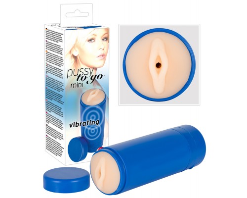 Вибромастурбатор-вагина Pussy to go mini vibrating 