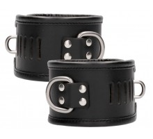 Черные поножи Restraint Ankle Cuff With Padlock