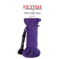 Фиолетовая веревка для фиксации Deluxe Silky Rope - 9,75 м.