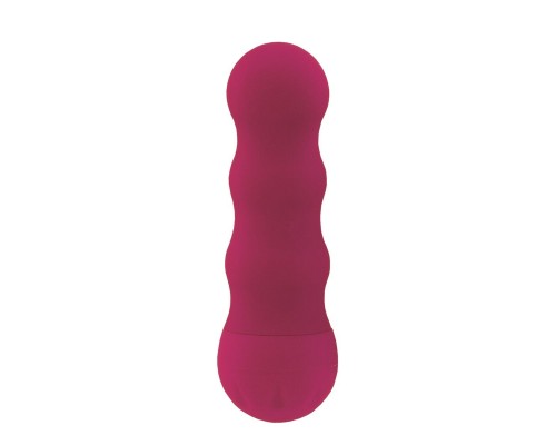 Розовый вибромассажёр Dream Massagers Ripple Vibes - 11 см.