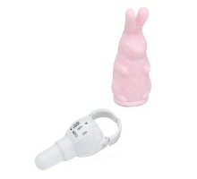 Розовый виброзайчик 4PLAY FINGER RING VIBE RABBIT PINK