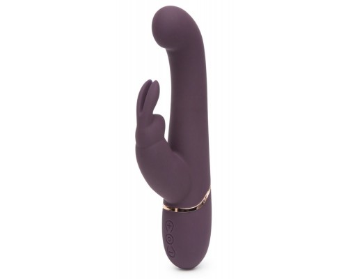 Фиолетовый вибратор Come to Bed Rechargeable Slimline G-Spot Rabbit Vibrator - 22,2 см.