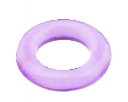 Фиолетовое эрекционное кольцо BASICX TPR COCKRING PURPLE 1INCH