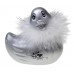 Серебристая уточка вибратор I Rub My Duckie Paris Silver Travel Size