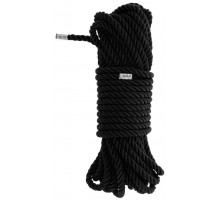 Черная веревка для бондажа BONDAGE ROPE - 10 м.