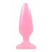 Розовая, светящаяся в темноте анальная пробка Firefly Pleasure Plug Medium Pink - 12,7 см.