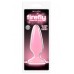 Розовая, светящаяся в темноте анальная пробка Firefly Pleasure Plug Medium Pink - 12,7 см.