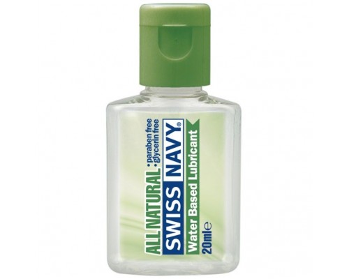 Гипоаллергенный лубрикант Swiss Navy All Natural Water Base Lubricant - 20 мл.