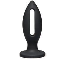 Чёрная анальная пробка Kink Wet Works Lube Luge Premium Silicone Plug 5  - 12,7 см.