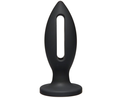 Чёрная анальная пробка Kink Wet Works Lube Luge Premium Silicone Plug 5  - 12,7 см.